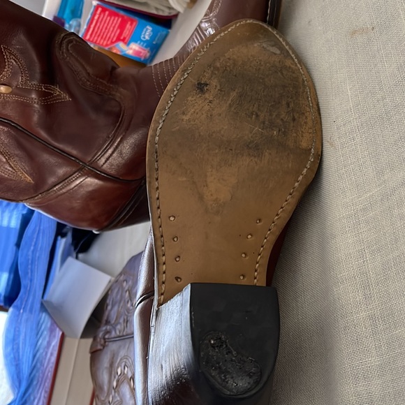 Leather Western Boots 9D Great Condition ACME - Picture 2 of 4
